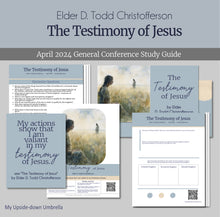 Load image into Gallery viewer, RS Lesson helps and study guide, handouts, Relief Society Lesson Outline, Elders Quroum Lesson helps, The Testimony of Jesus - Elder D. Todd Christofferson - April 2024 General Conference 
