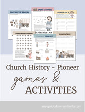 Load image into Gallery viewer, Church History and Pioneer Games Activity Pack
