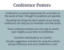 Load image into Gallery viewer, General Conference Posters for Notes and Doodling
