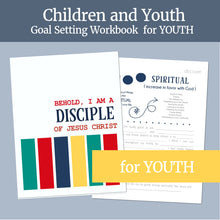 Load image into Gallery viewer, Chidren and youth workbook and goal setting helps for LDS youth - I am a disciple of Jesus Christ 2024
