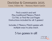 Load image into Gallery viewer, Doctrine and Covenants | Pioneer Memory Match Game
