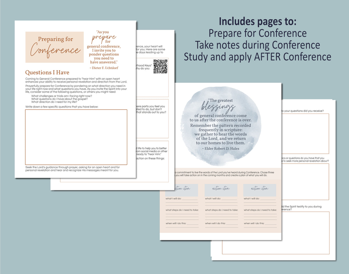 General Conference Notebook - October 2024 Conference Journal – My ...