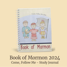 Load image into Gallery viewer, Book of mormon study journal for primary children, come follow me 2024 - book of mormon heroes journal, study journal for LDS children 

