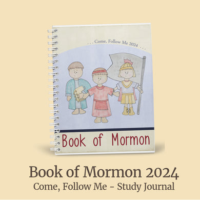 Book of mormon study journal for primary children, come follow me 2024 - book of mormon heroes journal, study journal for LDS children 