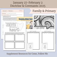 LDS PRimary lesson, helps for primary teachers, My Work Shall go Forth, Come Follow Me lesson for primary, home, gospel centered learning, January 27 to February 5 lesson outline, coloring pages, activity pages, and lesson artwork