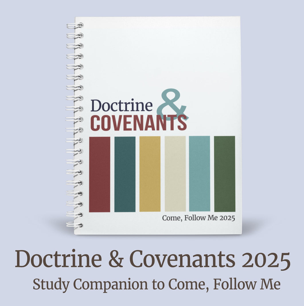 Doctrine and Covenants Scripture Journal for Come, Follow Me 2025 - Color Blocks