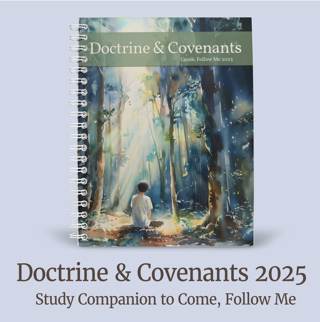 Doctrine and Covenants Scripture Journal for Come, Follow Me 2025 - Sacred Grove Girl Boy