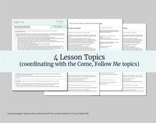 Load image into Gallery viewer, August 18-24 LDS Youth Lesson Outline | Young Women- Young Men | D&amp;C 89-92, Doctrine Covenants Come Follow Me 2025, &quot;Principle with Promise&quot;
