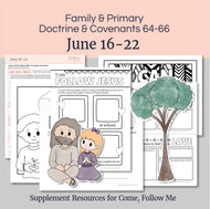 
Lesson helps for LDS primary teachers for Come Follow Me 2025 Family scripture study, come follow me for families, FHE lesson outline, primary lesson outline, primary coloring pages, nursery coloring pages, primary activities, activity pages, scripture games, lesson ideas for come follow me, primary children lesson plan, family home evening

June 16-22, Lesson Helps for Home, Church | Primary Come, Follow Me 2025 | D&C 64-66 