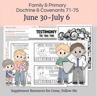 Lesson helps for LDS primary teachers for Come Follow Me 2025 Family scripture study, come follow me for families, FHE lesson outline, primary lesson outline, primary coloring pages, nursery coloring pages, primary activities, activity pages, scripture games, lesson ideas for come follow me, primary children lesson plan, family home evening

June 30-July 6, Lesson Helps for Home, Church | Primary Come, Follow Me 2025 | D&C 71-75 