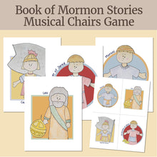 Load image into Gallery viewer, Book of Mormon Stories Musical Charis Game for LDS Primary Children, SInging Time, FHE, Come, Follow Me Lesson and Activity
