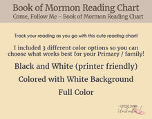 Load image into Gallery viewer, Book of Mormon Reading Chart
