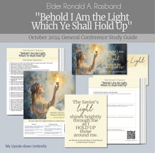 Load image into Gallery viewer,  RS lesson plan, handouts, discussion questions and slides for RS and Elders Quorum, Behold, I Am the Light Which Ye Shall Hold UP- Elder Ronald A. Rasband - October 2024, Lesson outline and lesson helps for Relief Society teachers,
