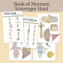 Load image into Gallery viewer, Book of Mormon Scavenger Hunt Game for LDS Primary Children Activity Days
