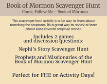 Load image into Gallery viewer, Book of Mormon Scavenger Hunt Game
