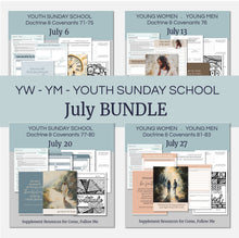 Load image into Gallery viewer, youth lesson plan for young women, young men, aaronic priesthood lesson outline, YW lesson, YM lesson, Young Women Lesson outline, young women lesson plan, lesson helps for young women leaders, teaching young women lesson, lesson helps for LDS youth, Lesson handout, coloring page, scriptures, family home evening for teens,, JULY 2025 Come Follow Me 


