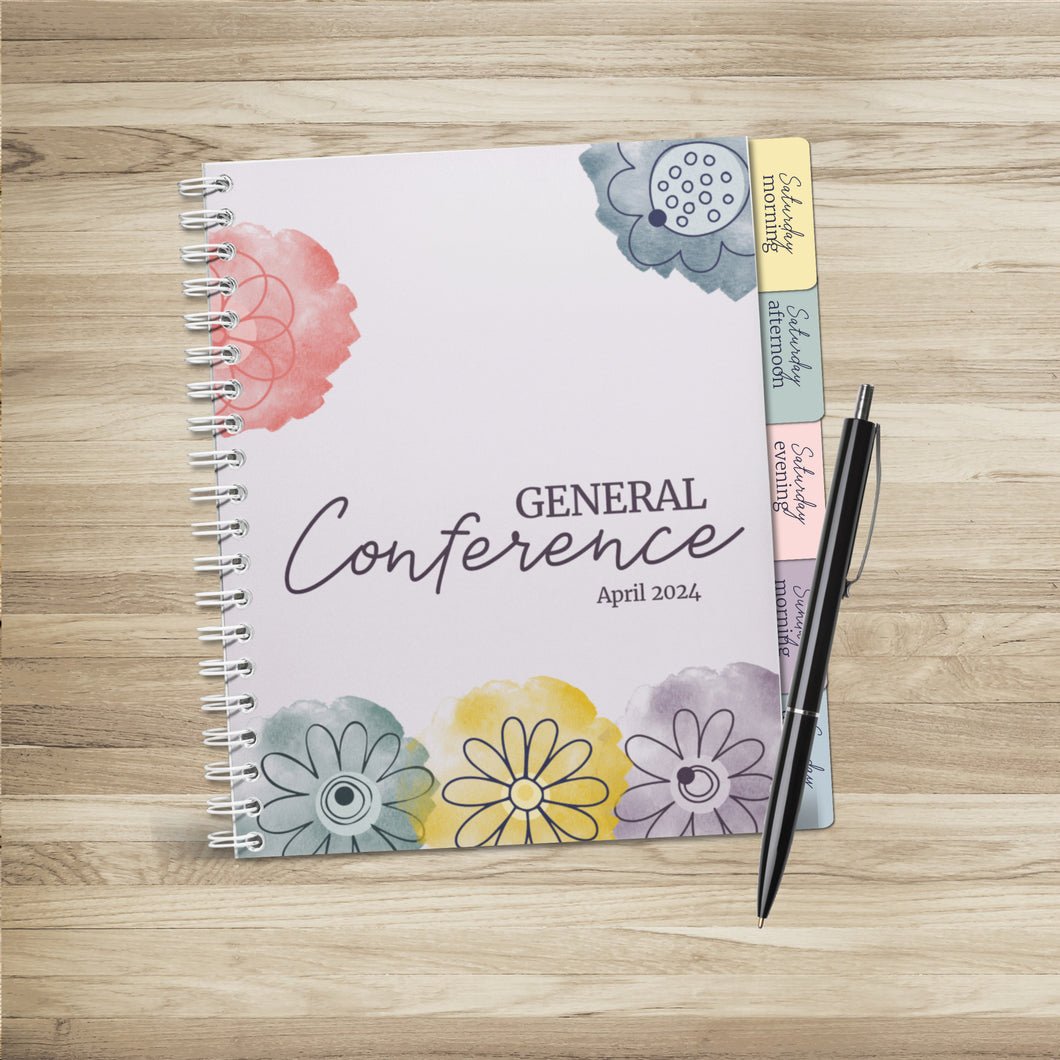 April 2024 General Conference Journal, Notetaking packet, conference kit for teens