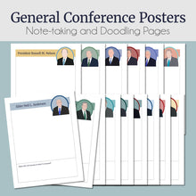 Load image into Gallery viewer, General Conference Posters for Notes and Doodling
