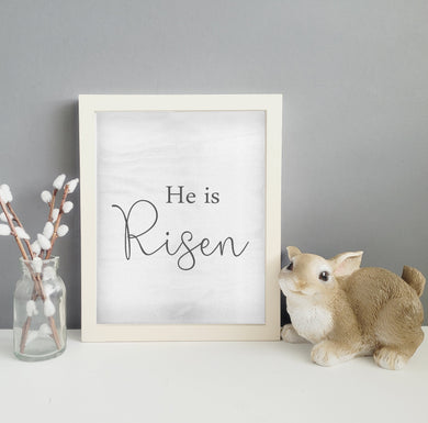 he is risen farmhouse printable for easter, Christian easter decorations