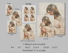 Load image into Gallery viewer, &quot;The Lamb&quot; Digital Download Portrait of Christ and the Lamb
