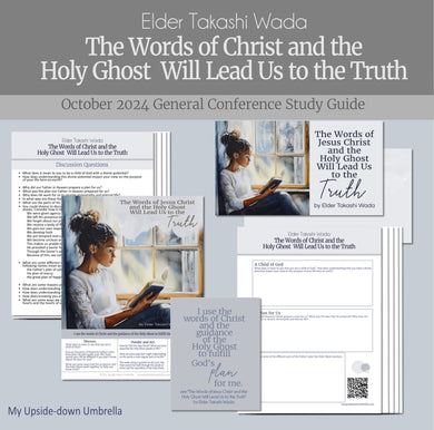 The Words of Christ and the Holy Ghost Will Lead Us to the Truth - Elder Takashi Wada, RS lesson outline, Relief Society Lesson plan and handouts, Slides for Elder's Quorum lesson 