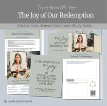 Load image into Gallery viewer, The Joy of Our Redemption lesson outline for October 2024 Kristin M Yee , RS lesson helps, RS lesson handouts
