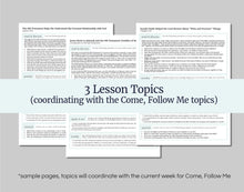 Load image into Gallery viewer, December 28-January 4 | LDS Youth Lesson Plan | Sunday School Outline | Come, Follow Me, "Introduction to the Old Testament"
