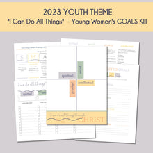 Load image into Gallery viewer, LDS Youth Children and Youth program goal setting printable sheets

