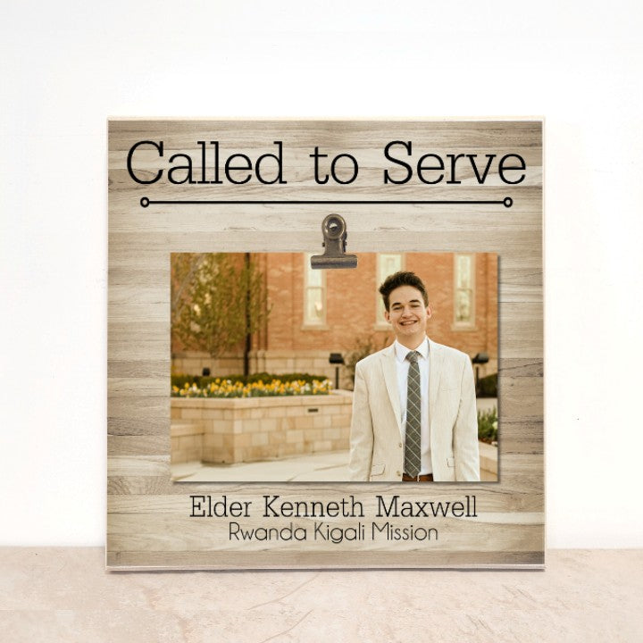 personalized missionary photo frame for elder