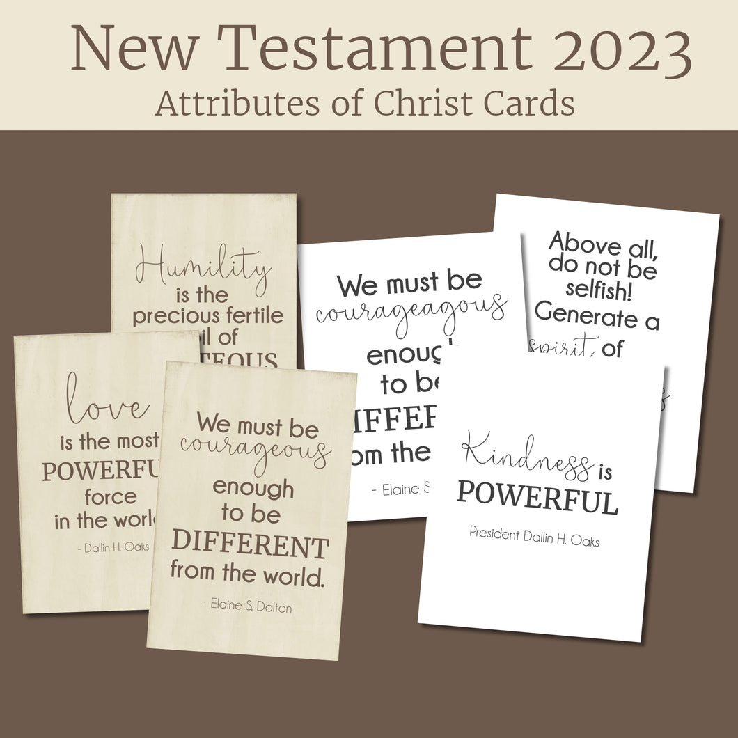 new testament come follow me attributes of christ quotes 2023