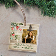 Load image into Gallery viewer, Missionary Christmas Photo Ornament CS02
