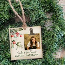 Load image into Gallery viewer, Missionary Christmas Photo Ornament CS02
