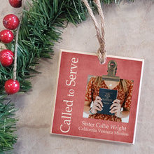 Load image into Gallery viewer, lds sister missionary gifts - christmas ornament called to serve
