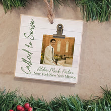 Load image into Gallery viewer, lds missionary personalized ornament

