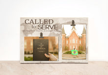 Load image into Gallery viewer, called to serve missionary photo clip frame for elder
