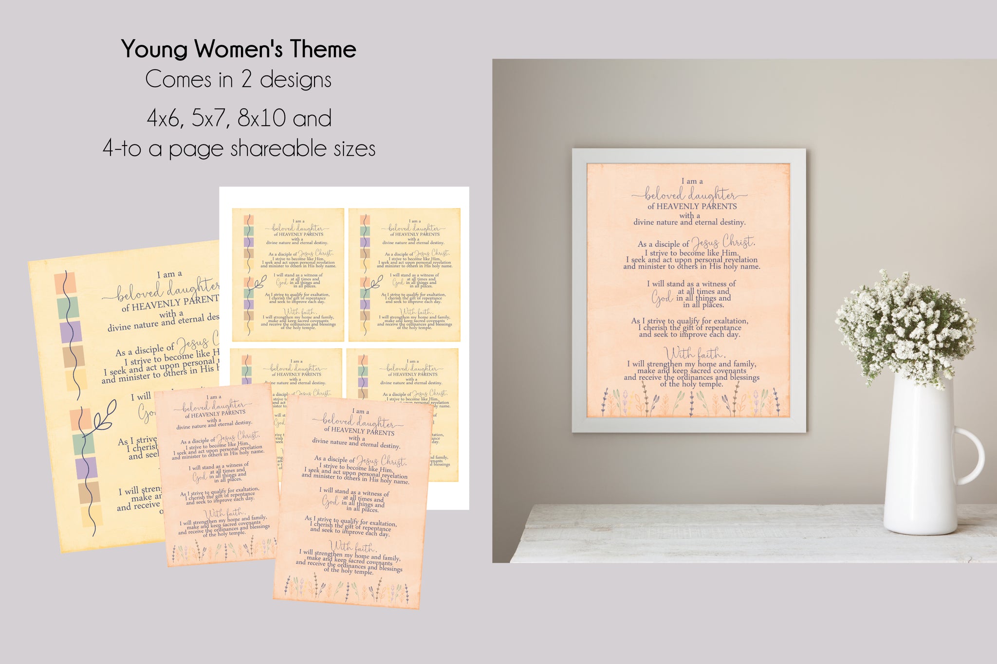 LDS YW Young Women Journals [Free Printable] and a Sale!