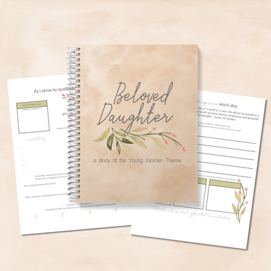 yw theme printable book, workbook for new young women theme, lds young women theme