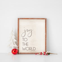 Load image into Gallery viewer, christmas printable farmhouse sign joy to the world

