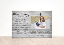 Load image into Gallery viewer, missionary farewell decor photo frame for lds sister missionary
