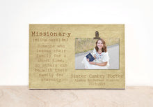 Load image into Gallery viewer, Missionary Frame for LDS Elder, Personalized Called to Serve Photo Frame
