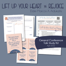 Load image into Gallery viewer, &quot;Lift Up Your Heart and Rejoice&quot; by Marcos A. Aidukaitis, General Conference study guide and RS lesson helps

