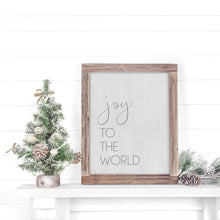Load image into Gallery viewer, joy to the world farmhouse christmas printable sign

