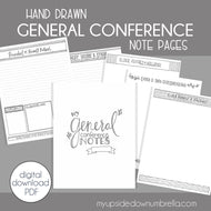 General Conference Hand-Drawn Doodle Notebook | April 2023 Conference Journal