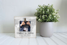 Load image into Gallery viewer, Mini Photo Frame for Elder Missionary, Called to Serve, Missionary Farewell Decor, Missionary Mom Gift
