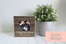 Load image into Gallery viewer, Mini Photo Frame for Elder Missionary, Called to Serve, Missionary Farewell Decor, Missionary Mom Gift
