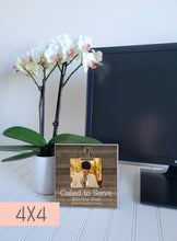 Load image into Gallery viewer, Mini Photo Frame for Elder Missionary, Called to Serve, Missionary Farewell Decor, Missionary Mom Gift
