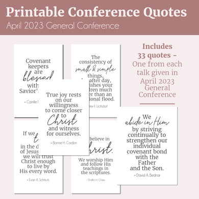 April 2023 printable quotes General Conference