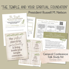 Load image into Gallery viewer, &quot;The Temple and Your Spiritual Foundation&quot; - Nelson - General Conference Study Kit
