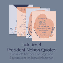Load image into Gallery viewer, President Nelson Quotes printables from April 2022 General Conference
