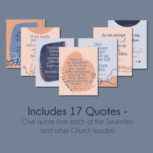 Load image into Gallery viewer, Printable General Conference Quotes for lesson handouts relief society April 2022
